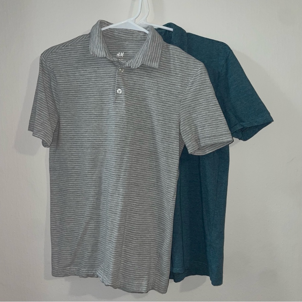Two slim fit polos
